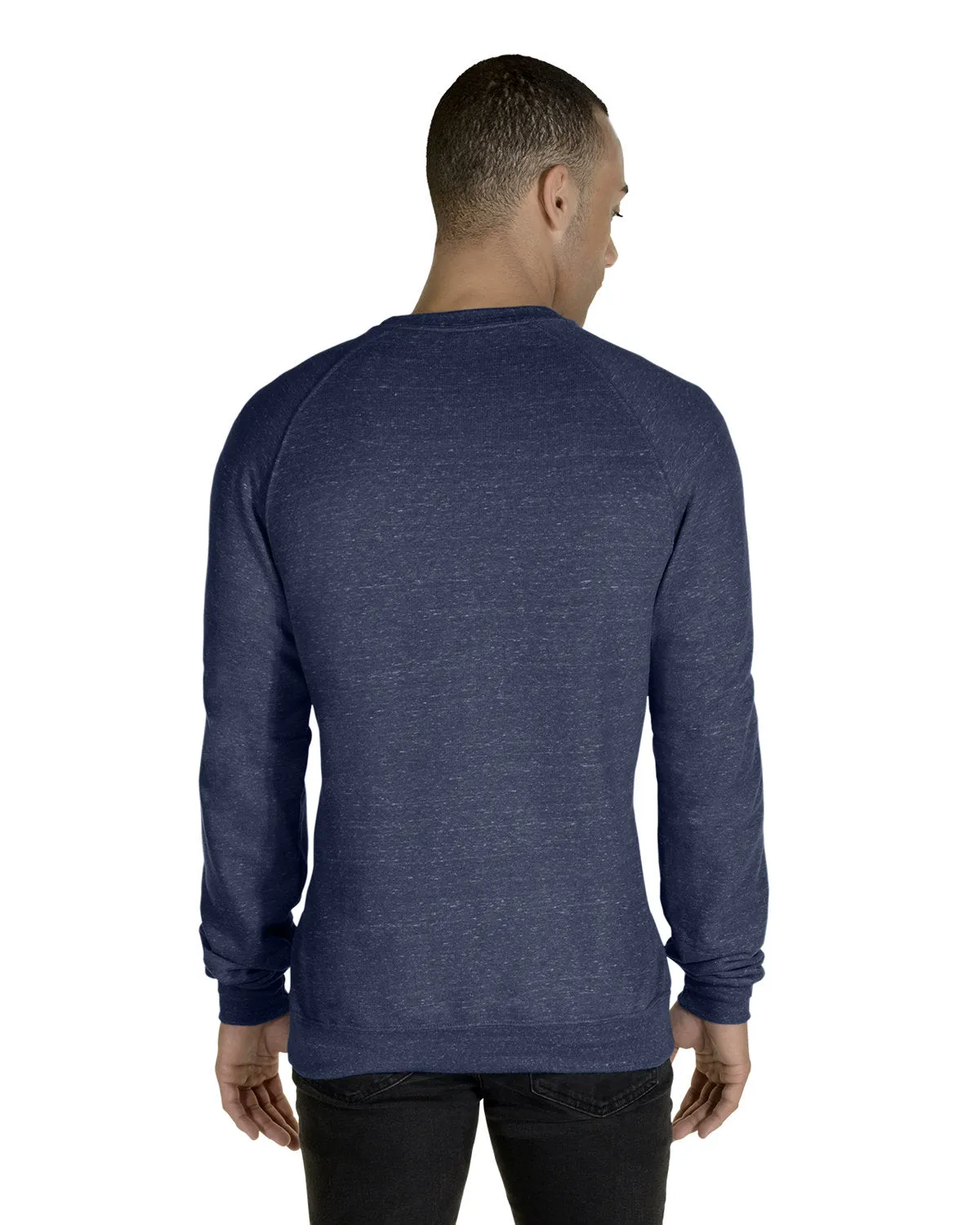 91MR-Jerzees-NAVY SNOW HEATHR