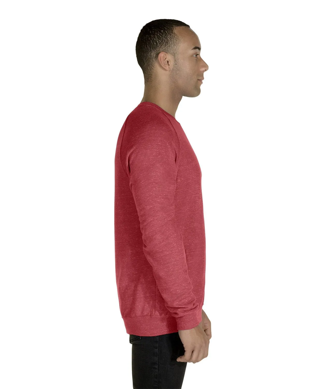 91MR-Jerzees-RED SNOW HEATHER