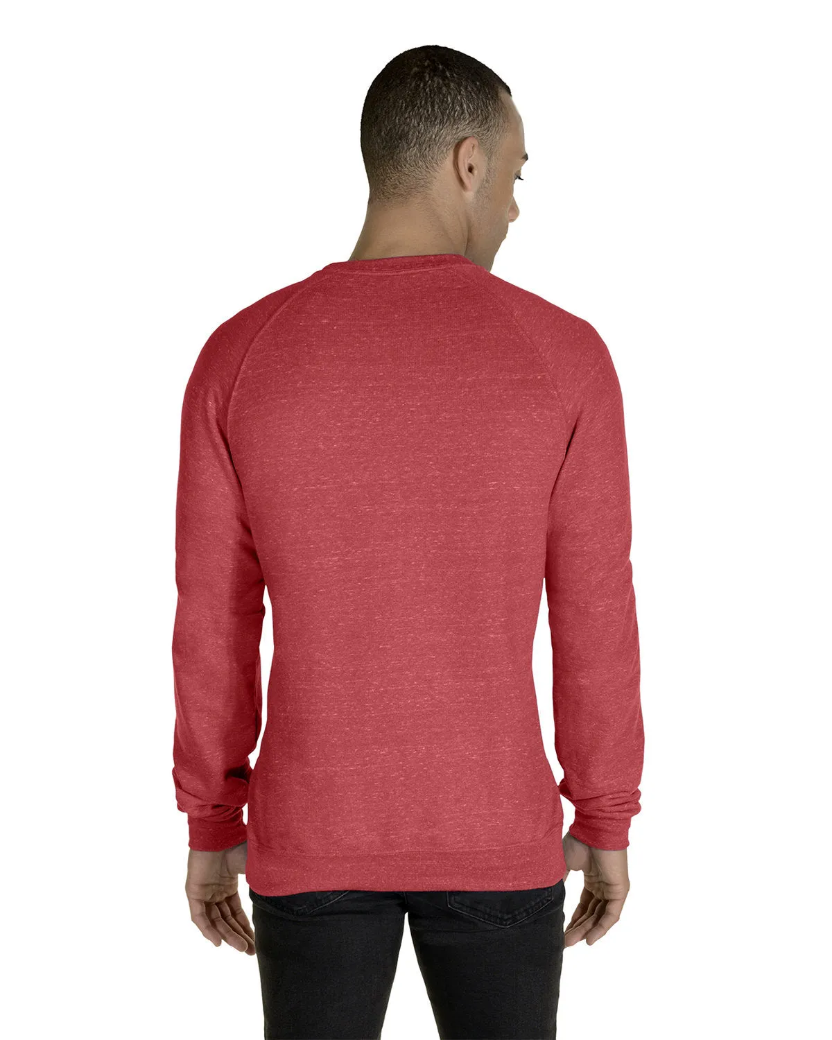91MR-Jerzees-RED SNOW HEATHER