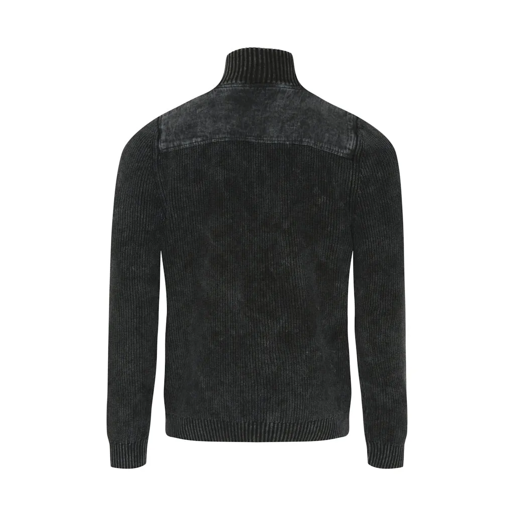 Archie Half Zip - Black