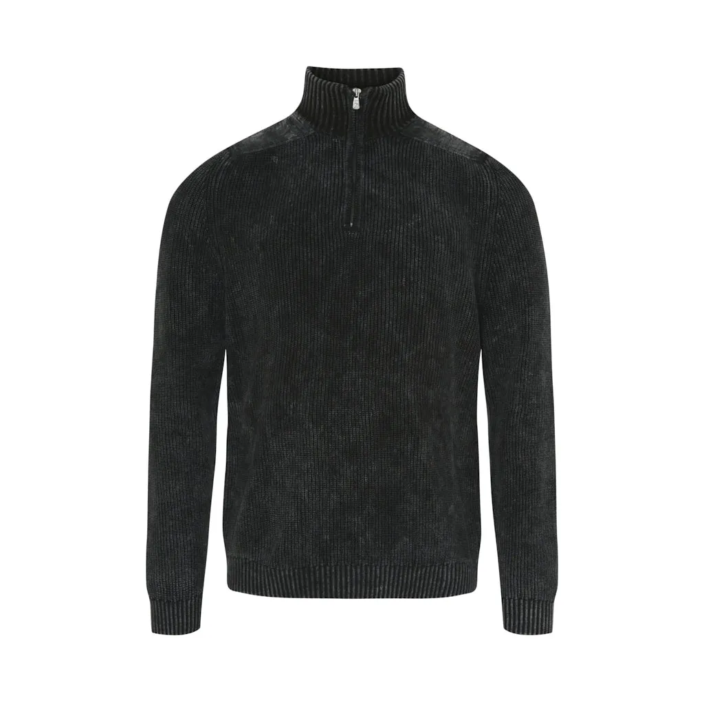 Archie Half Zip - Black
