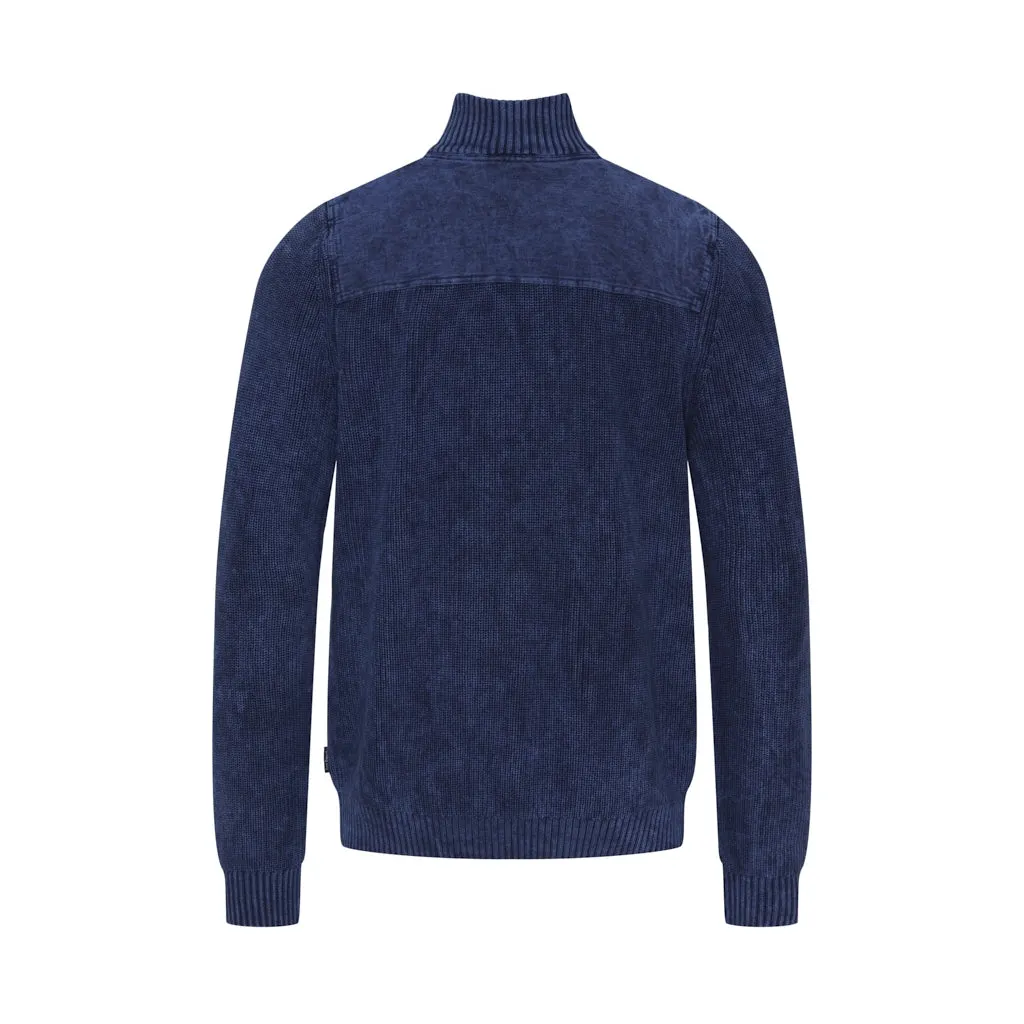 Archie Half Zip - Blue