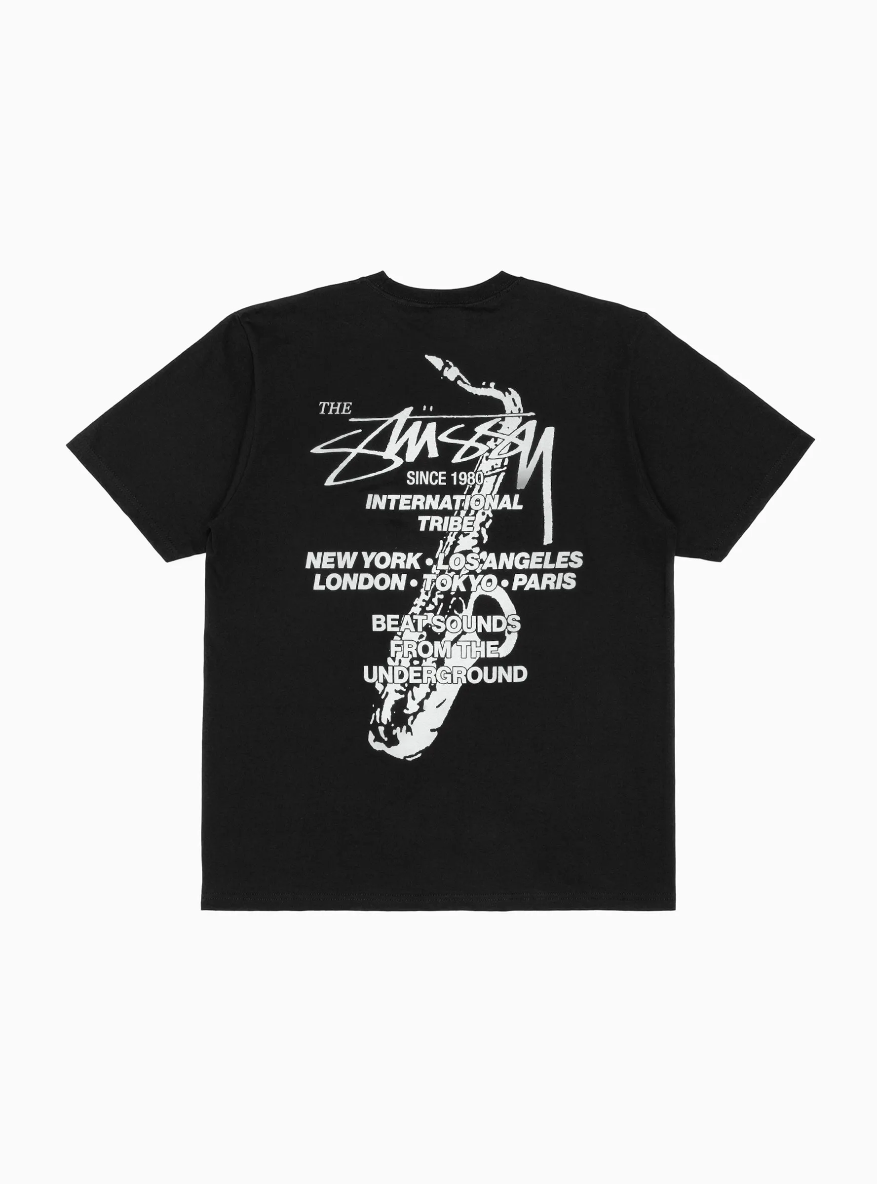 Beat Sounds Pigment Dyed T-Shirt Black