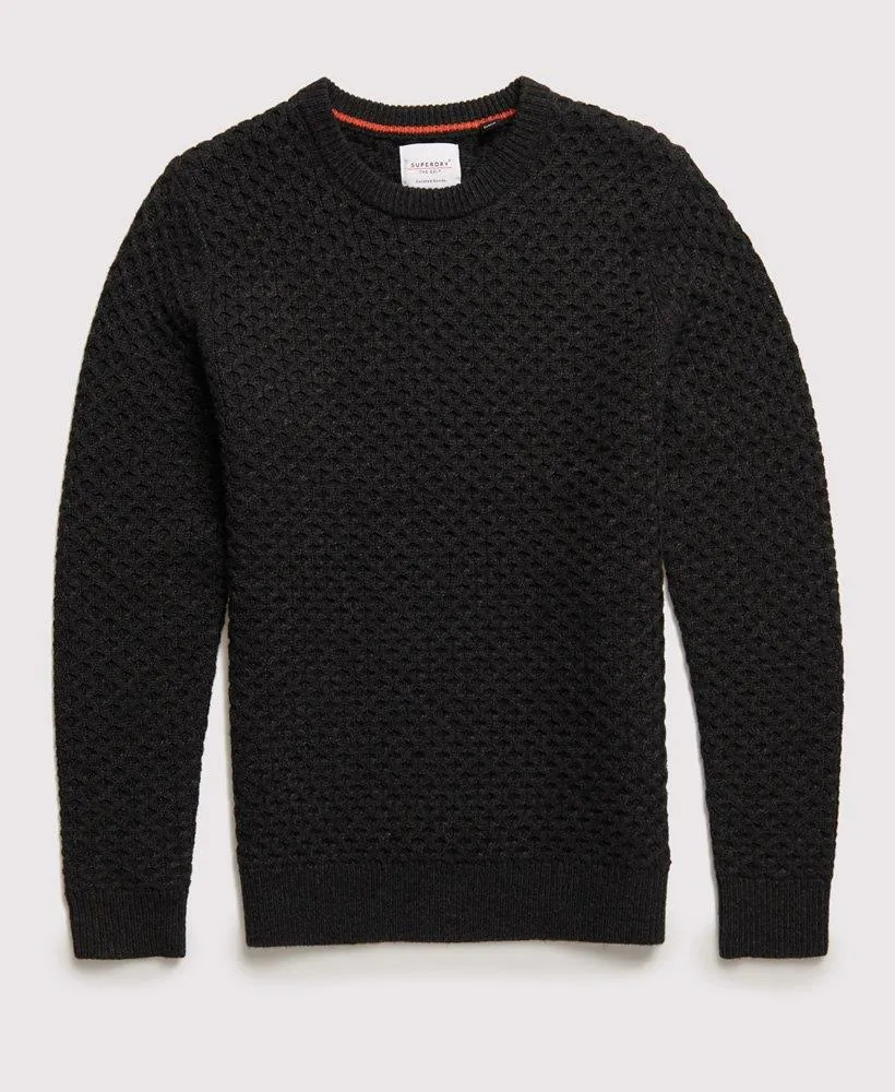 Edit Cable Crew Jumper (Dark Charcoal)