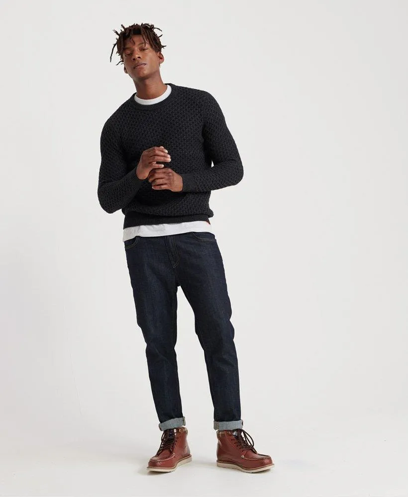 Edit Cable Crew Jumper (Dark Charcoal)
