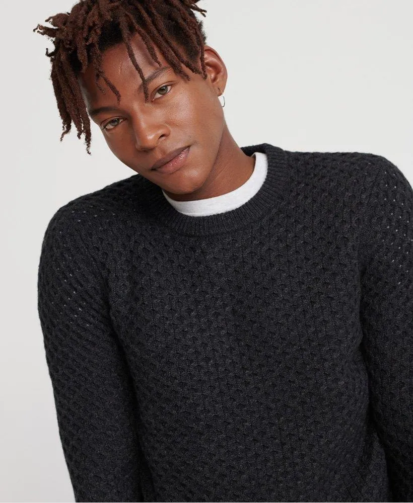 Edit Cable Crew Jumper (Dark Charcoal)