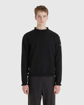 Flower Rib Crewneck Sweater