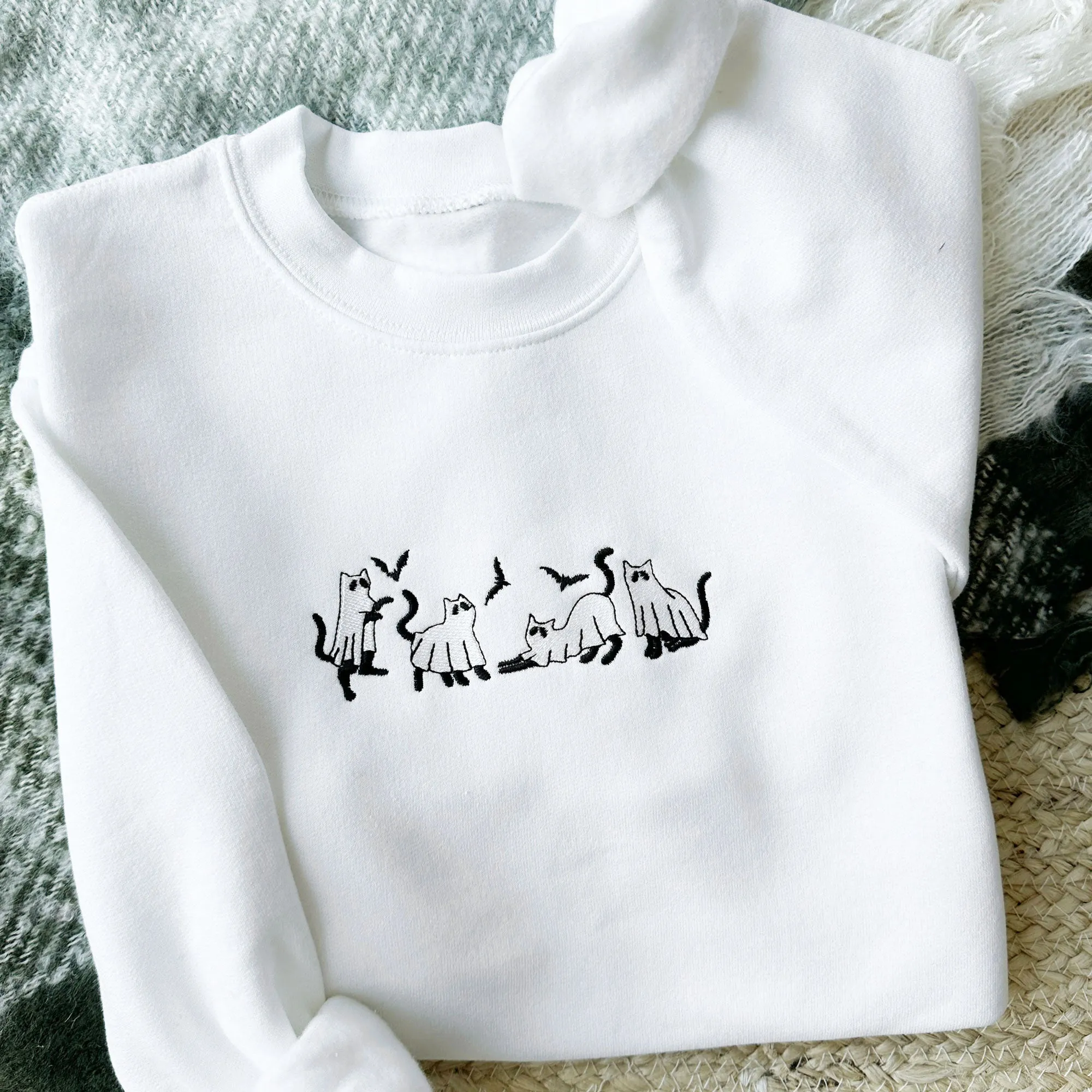 Ghost Cat Youth Crewneck Sweatshirt