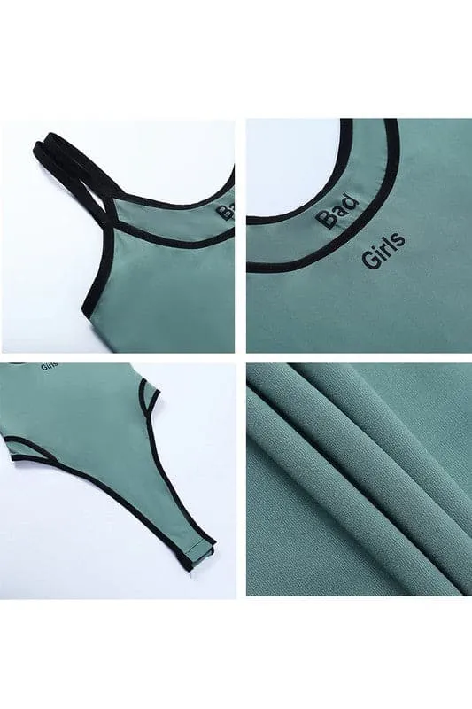JA863 Bad Girls Double Strap Jumpsuit