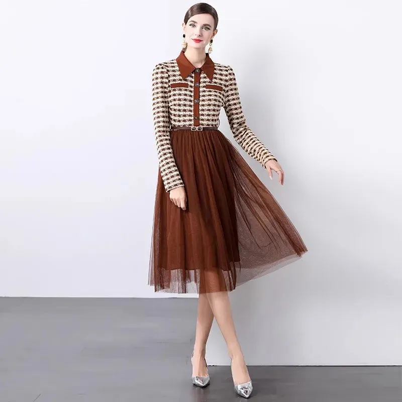 Joyful Autumn Midi Dress