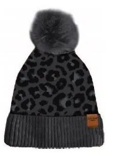 Leopard Pom Hats