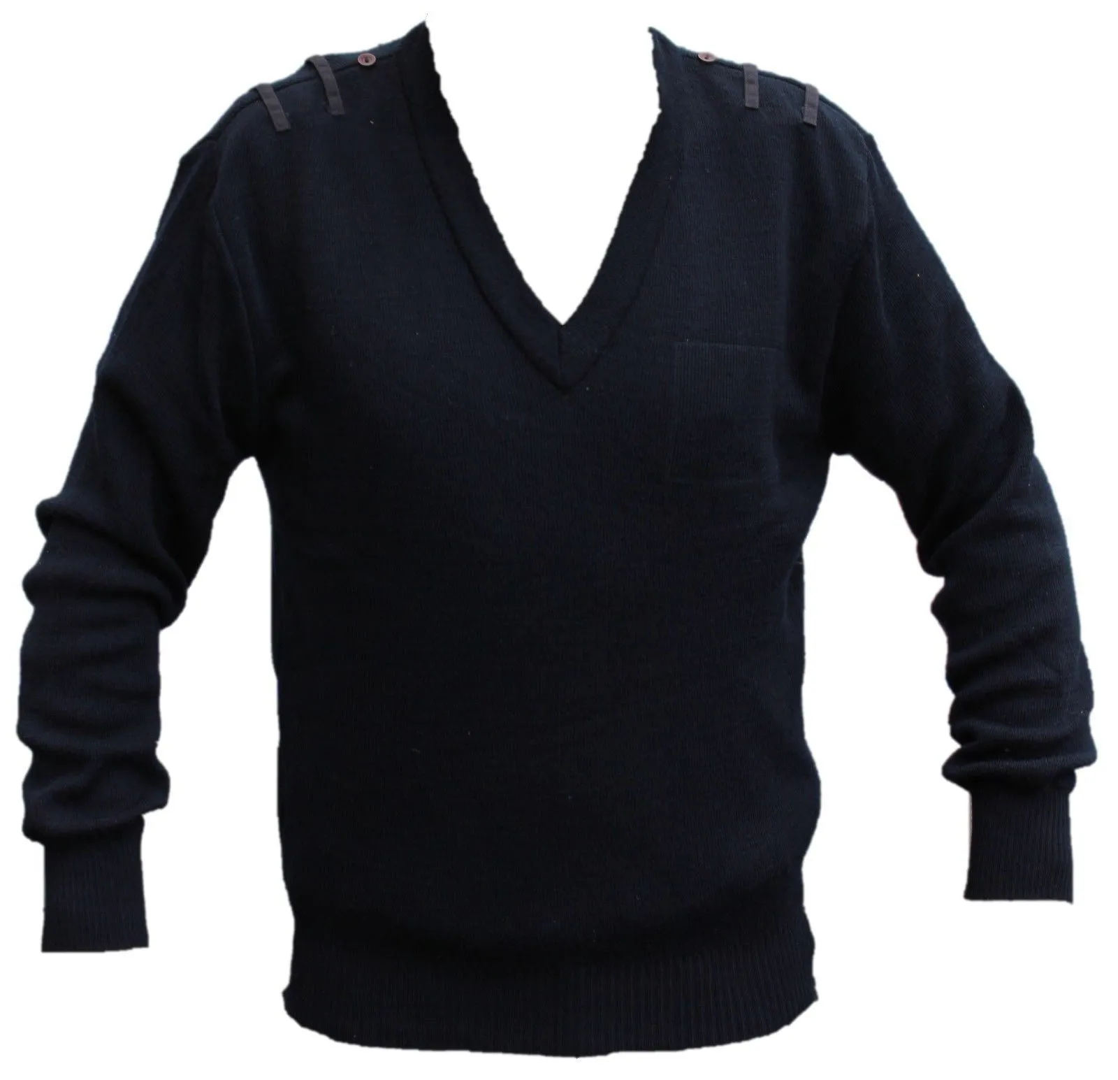 NATO V Neck Jumper Navy Blue Lightweight - NEW -  NATOJUMP02N