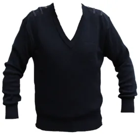 NATO V Neck Jumper Navy Blue Lightweight - NEW -  NATOJUMP02N
