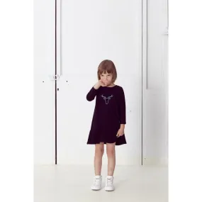 Nosweet Black sweatshirt frill dress