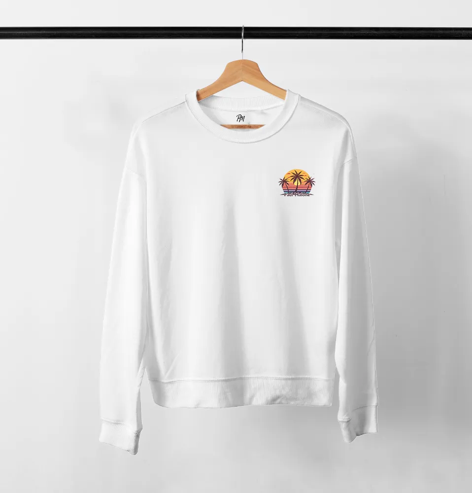 Paul Malone Palm Trees Sweater
