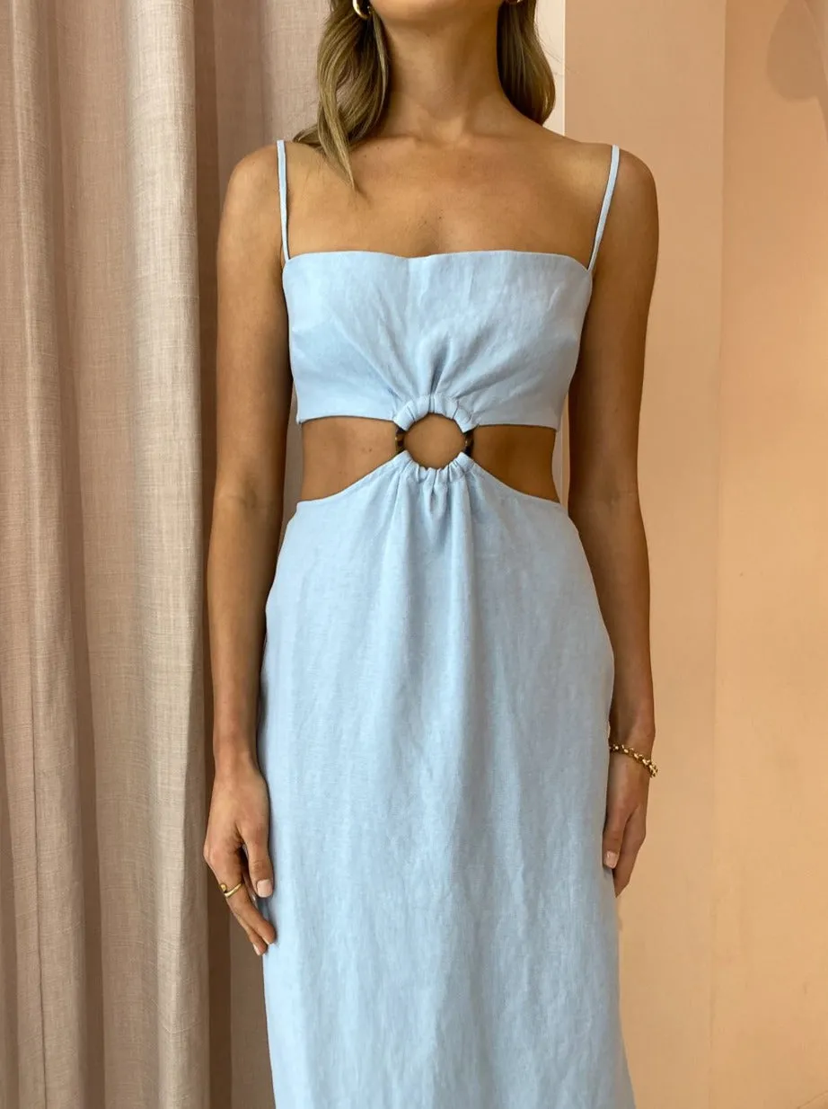 Rumer Avalon Ring Dress in Powder Blue