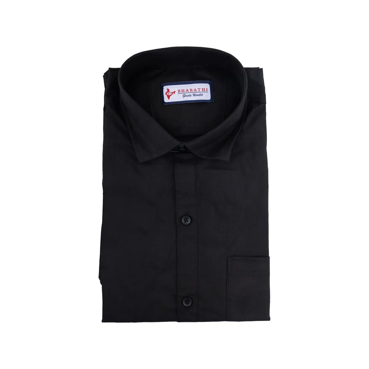 Shirt - Size 44 | Half Sleeves Formal Shirt/ Black Colour Half Hand Casual Shirt for Men