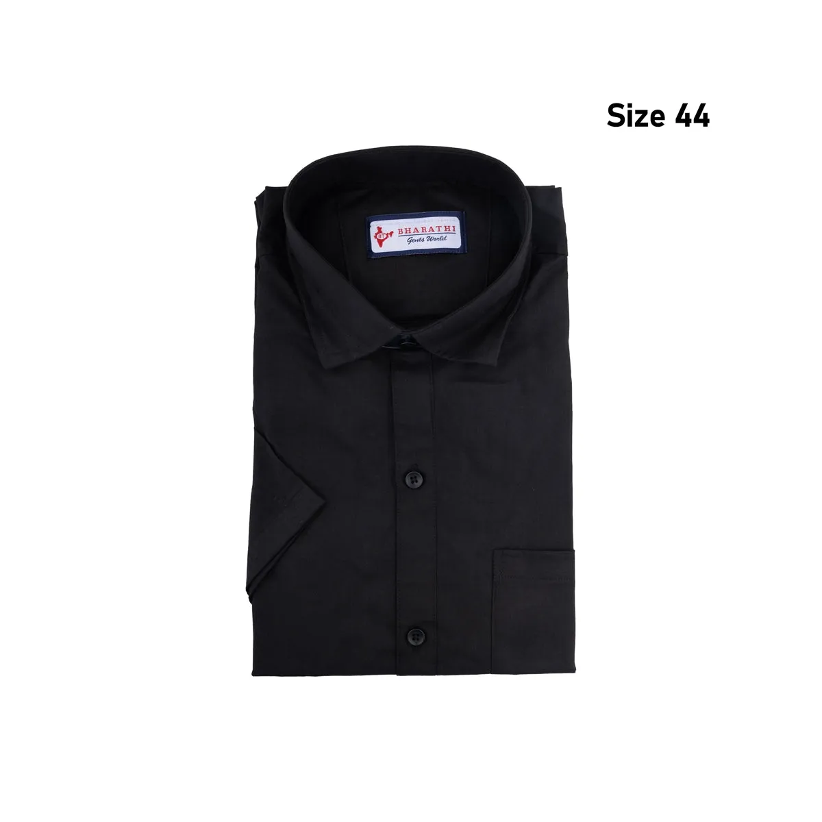 Shirt - Size 44 | Half Sleeves Formal Shirt/ Black Colour Half Hand Casual Shirt for Men