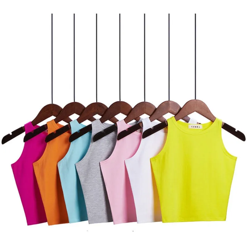 Solid Color Cotton Tank Top
