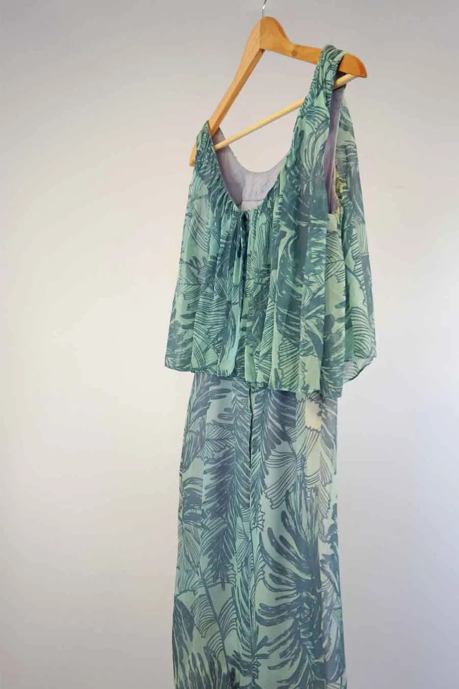 Tropical Blue Silk Vintage 1960s Mod Harrods Dress
