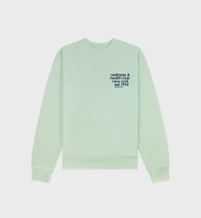 USA Health Club Crewneck - Thyme/Navy