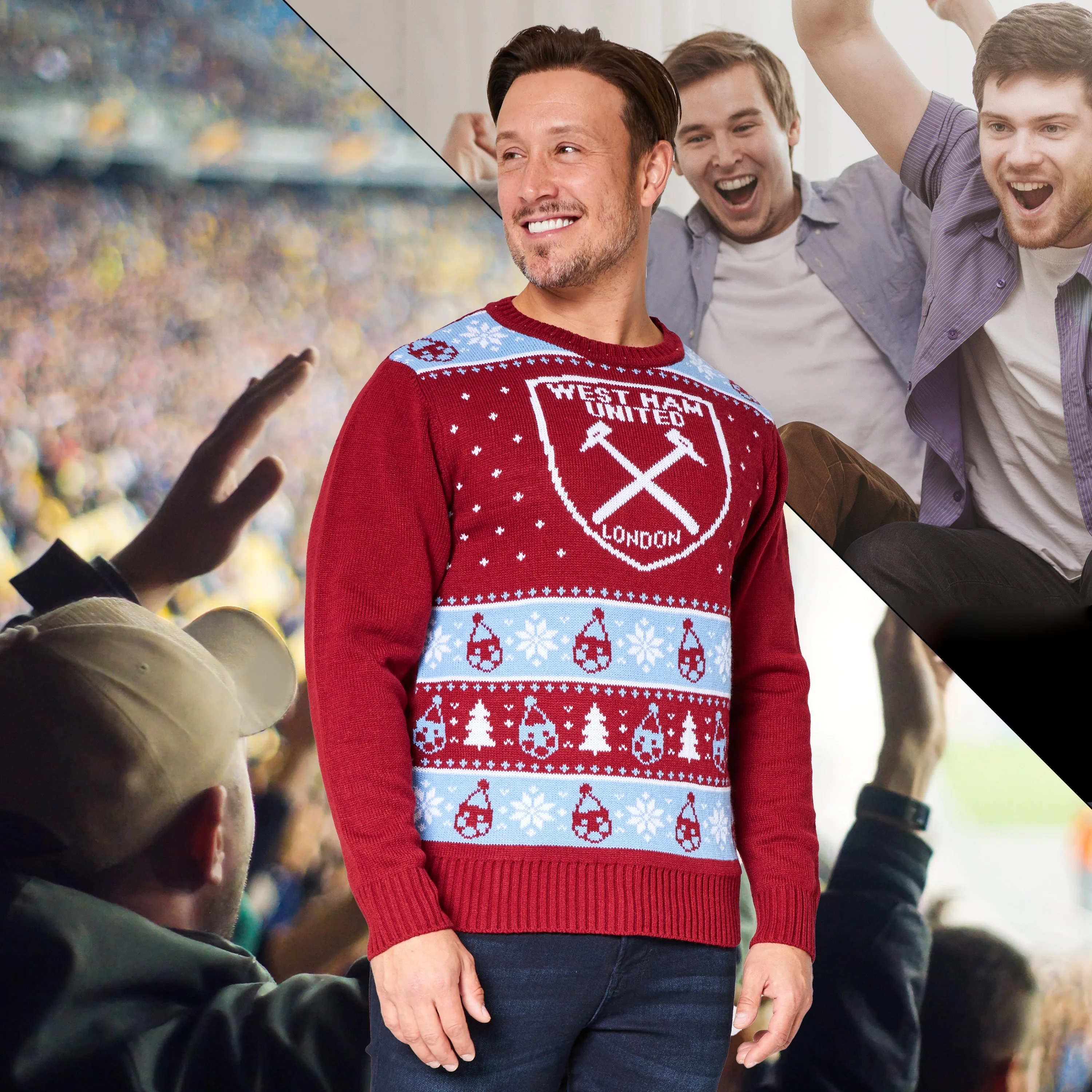 West Ham United FC Christmas Jumpers for Men