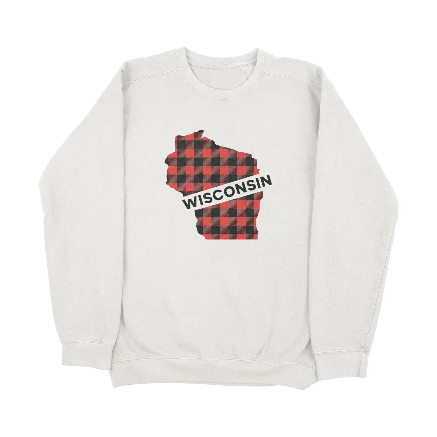 Wisconsin Buffalo Plaid Lightweight Sweater