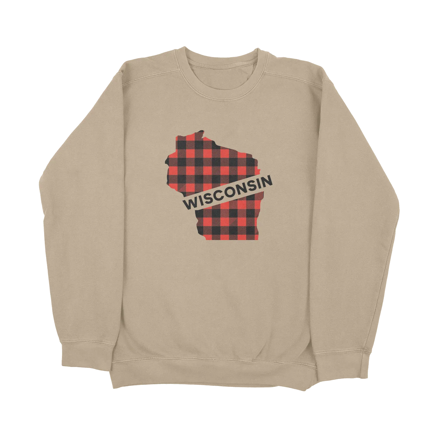 Wisconsin Buffalo Plaid Lightweight Sweater