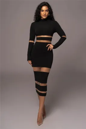 Your Signals Are Mixed Midi Dress
