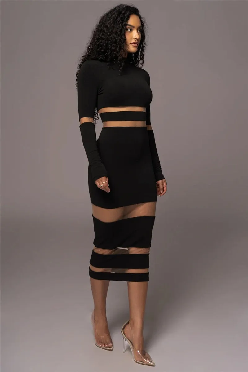 Your Signals Are Mixed Midi Dress