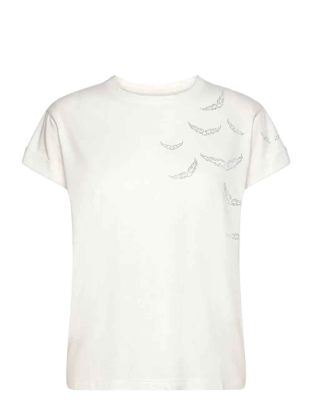 Zadig & Voltaire Anya Rain Strass Wings T-Shirt- Judo